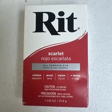 Rit All-Purpose Powder Dye, Scarlet, 1.125 oz