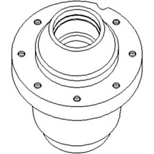 1259528c1 New 8 Bolt Wheel Hub Fits Case-ih Tractor Models 5088 5288 +