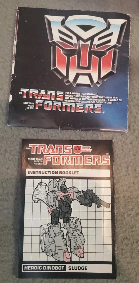 Vintage Transformers G1 Sludge 100% Complete W/ Box & Instructions Dinobot 1985 - Image 4 of 4