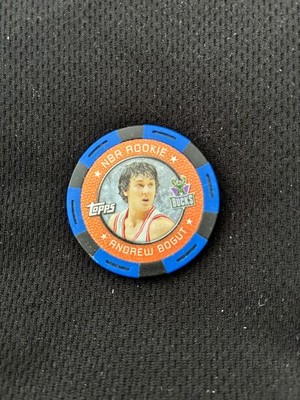 ANDREW BOGUT ROOKIE TOPPS 2005-06 MILWAUKEE BUCKS BLUE POKER CHIP  BASKETBALL