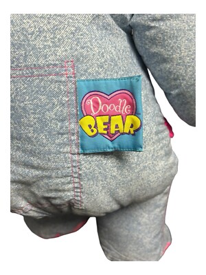 Doodle Bear Denim Plush 3ft Tall (36”) 1995 Tyco Vintage Rare | eBay