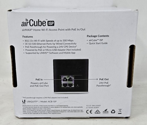 Point d'accès Wi-Fi Ubiquiti Networks airCube Wireless-N300 - ACB-ISP Unifi CIB - Photo 3/4