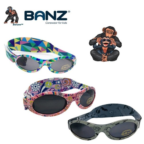 Bubzee Baby Banz Occhiali da sole bambino 0-2 anni regolabile 100%  protezione raggi UV | eBay