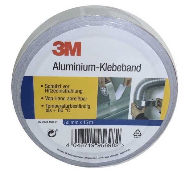 3M Aluminium Klebeband 15 M X 50 Mm Qualität Isolierband Alu 1  