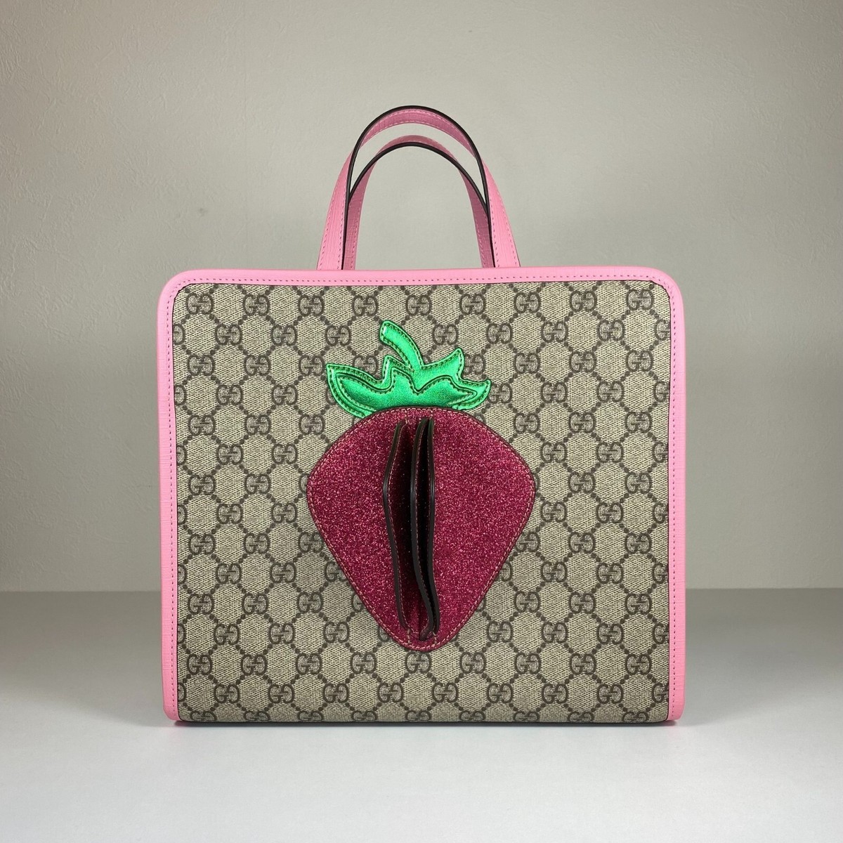 Gucci Kids Strawberry Tote Bag Pink (Limited Edition) | eBay Gucci Kids Strawberry Tote Bag Pink (Limited Edition) | eBay