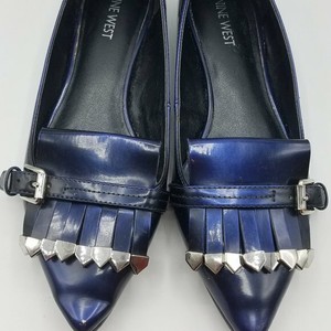 nine west blue flats