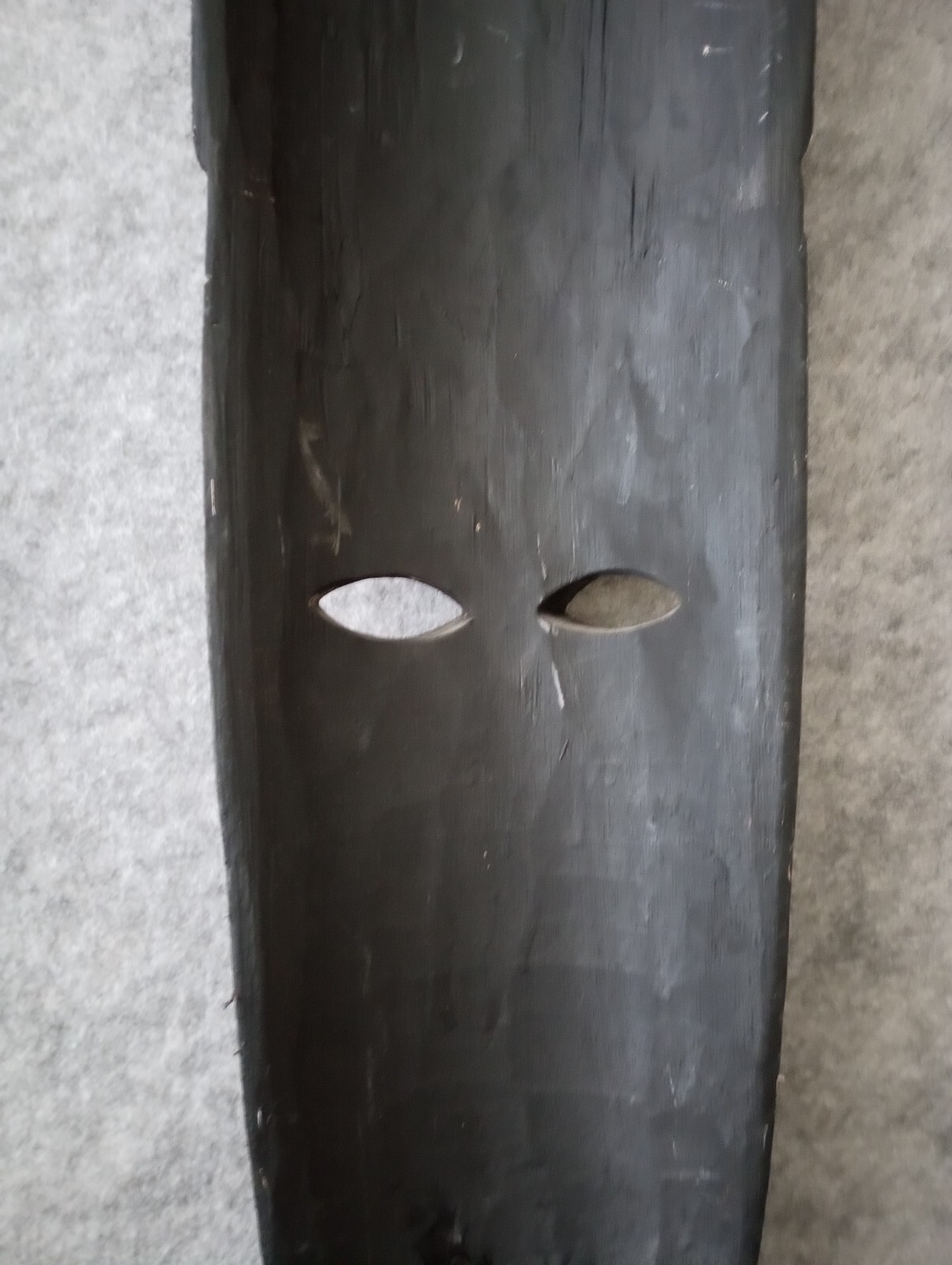 Vtg Pier 1 African Wooden Tribal Mask Wall Art Decor 39"x7" Ornate Hand Carved