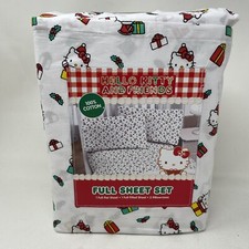 Hello Kitty Full 4 Piece Sheet Set Christmas Presents Gifts 100 Cotton NEW 