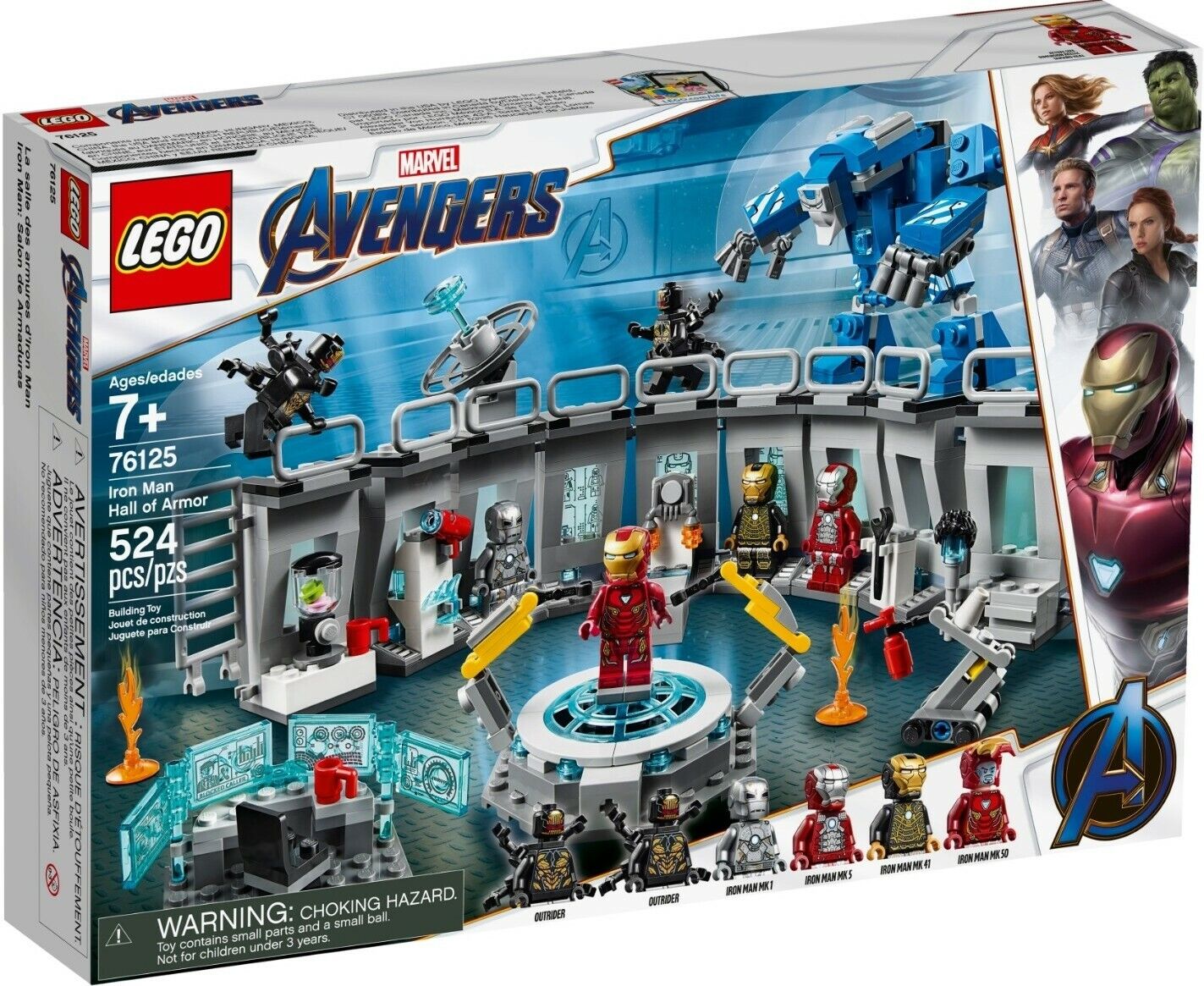 LEGO MARVEL AVENGERS (76125) Iron Man Hall of Armor - 524 pcs - Retired