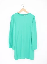 VELVET By Graham & Spencer Goldie Long Sleeve Mini Dress Ivy S $245 F7