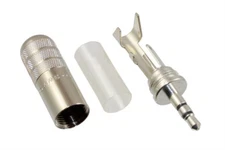 (1) Switchcraft Mini 1/8"/3.5mm Input/Output Male Plug Cable Housing EP-4681-000