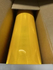 3M 4081 diamond Grade Reflective Sheeting Fluorescent Yellow 24" x 1yd TAPE