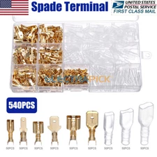 540PCS Automotive Electrical Wire Connectors Kit Male Female Spade Terminal Set