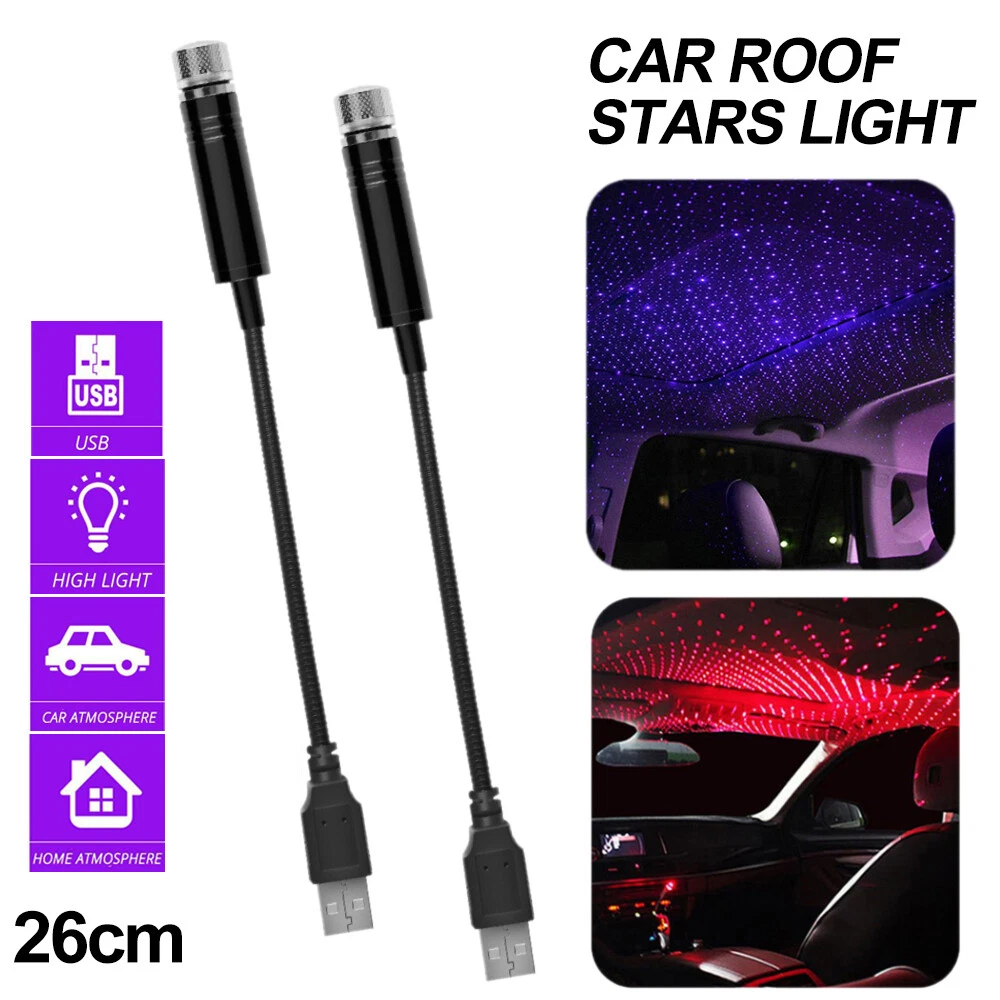 USB LED Car Roof Star Night Interior Light Atmosphere Galaxy Lamp