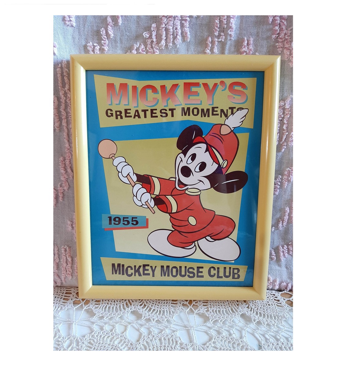 Vintage 1955's Disney Mickey Mouse Club Print Picture 10.5