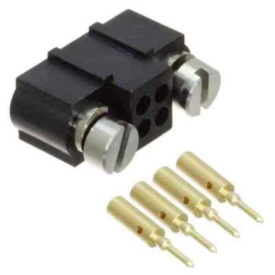 CONN HEADER 4P CRIMP 22 AWG GOLD