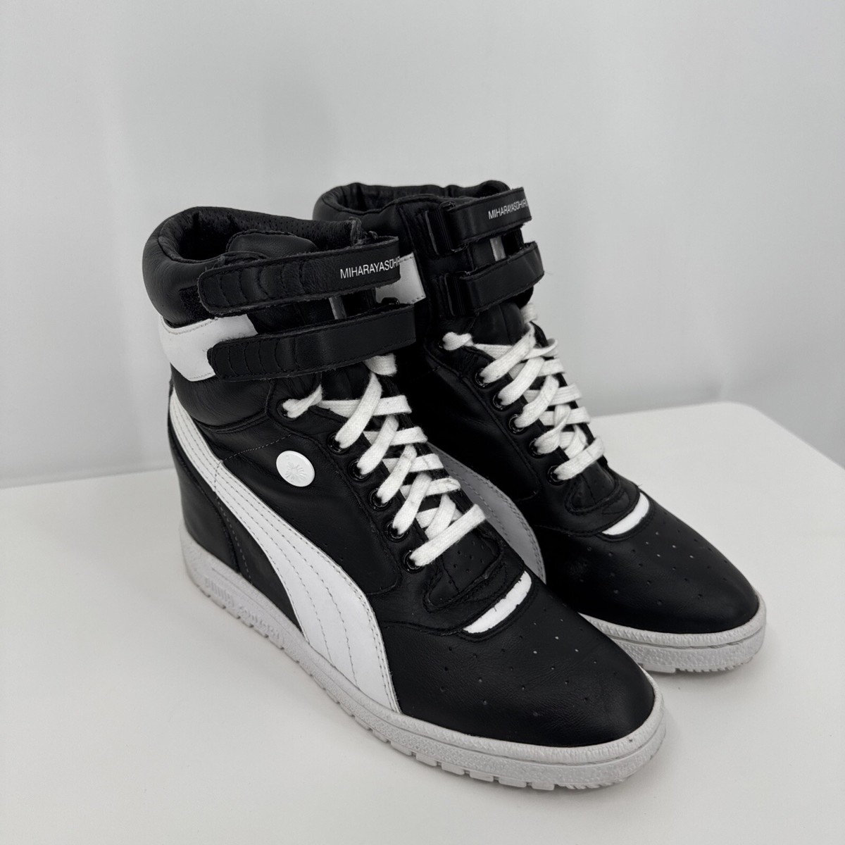 Puma Mihara Yasuhiro Sky Hi II Black Leather Hidden Wedge
