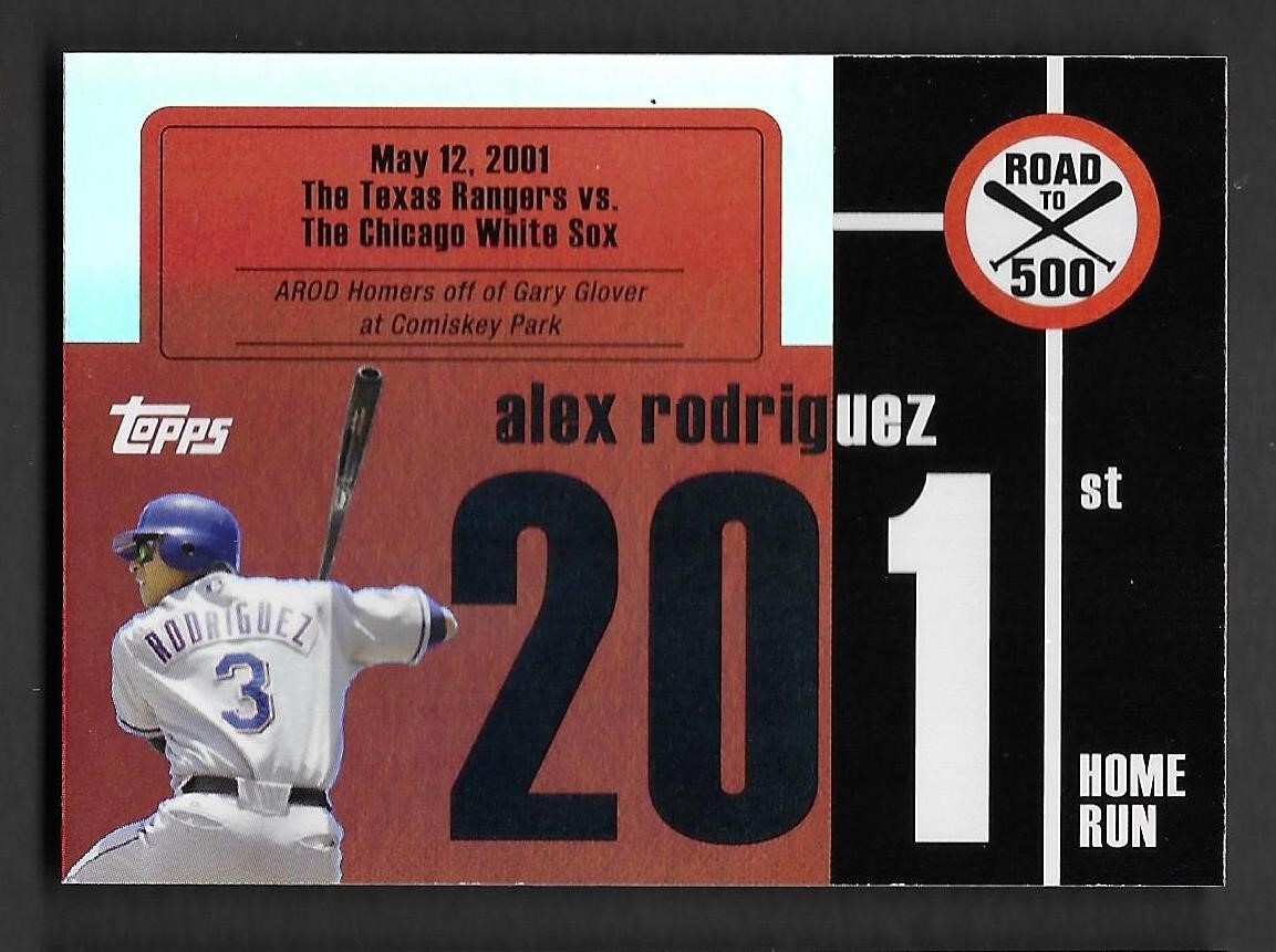 2007 Topps Alex Rodriguez Road to 500 #ARHR201 Texas Rangers