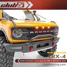 Custom Front Grille w/ LED for Traxxas TRX-4 2021 Ford Bronco