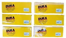 6 boxes of 20, 120 Sheets Dura-Gold 80 Grit Gold Pre-Cut Longboard Sandpaper