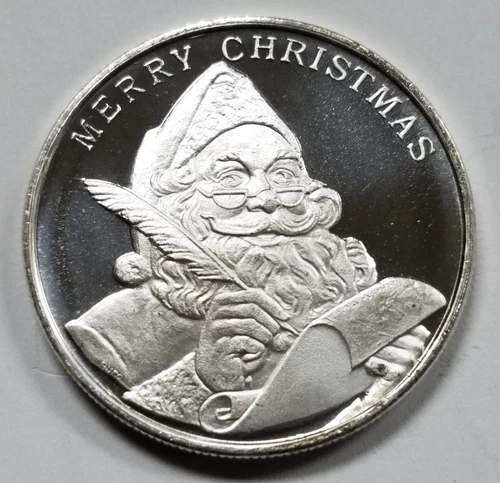 Holiday .999 Silver 1 oz Round | 2019 Proof | Santa