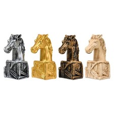 Statuetta a forma di testa di cavallo, scultura animale unica per
