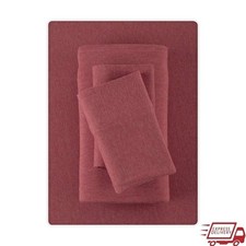 Extra Soft Jersey Bed Sheet Set Full Cozy Breathable All Season Durable 4 Pieces