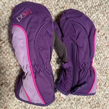 HEAD brand PURPLE MITTENS toddler size XXS thick super condition warm 
