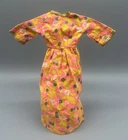 VTG Barbie CLONE Dress HONG KONG Mod Bright Pink Yellow Floral Retro Rare