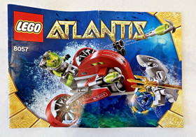 LEGO Atlantis: Wreck Raider 8057 100% Complete w/ Figs & Manual