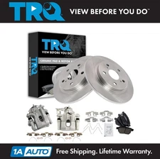 TRQ Rear Brake Pad & Rotor Kit Ceramic Fits 2008-2015 Scion xB