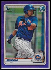 2020 Bowman #BCP-37 Wilfred Astudillo Chrome Prospects Purple Refractor #/250