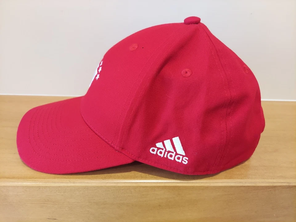 ADIDAS INDIANA HOOSIERS OSFA GANCHO Y BUCLE SOMBRERO GORRA CARMESÍ 100% ALGODÓN Foto 4 de 4
