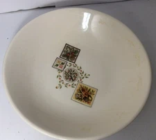 Taylor Smith & Taylor Brocatelle Berry Bowl 6" Apple & Peach Tree Flower Basket 