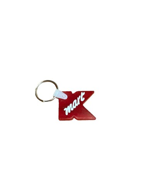 #ad RARE Vintage K Mart KMart Red Letter quot;Kquot; Rubber Keychain 1.5quot; x 1.25quot; $29.99