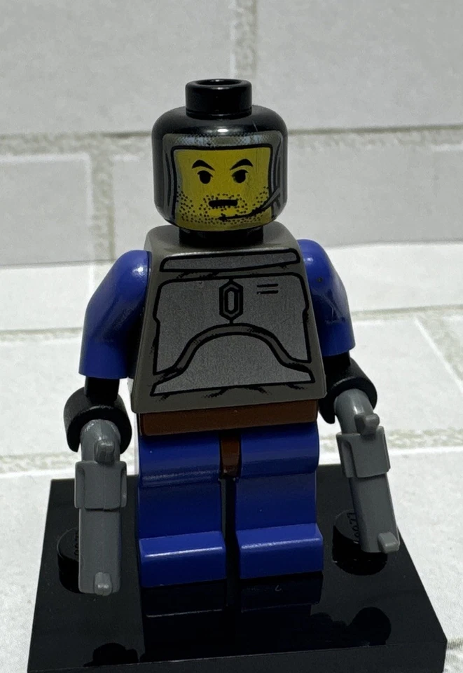 LEGO Star Wars (7153) Jango Fett Minifigure sw0053 Balaclava Head (A41) PERFECT! - Image 2 of 4