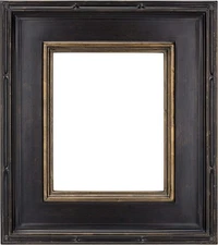 Museum Plein Aire Ornate Picture Frame - 12x16 - Antique Black W/Gold - Pack ...