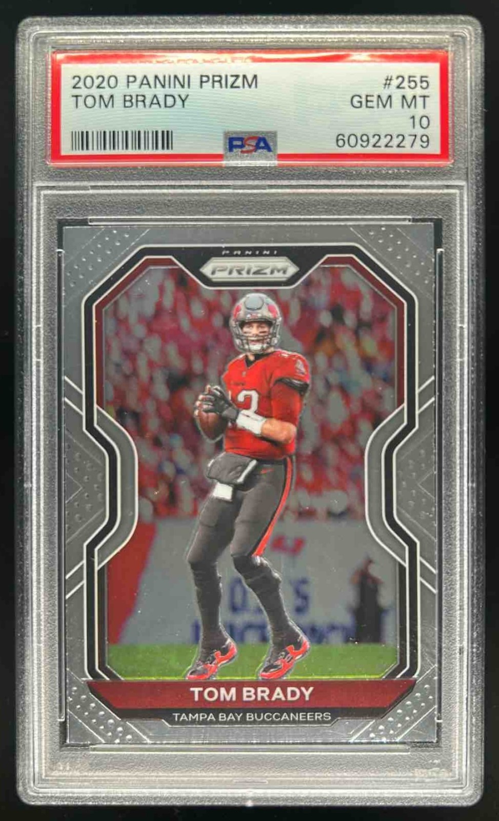 2020 Prizm Tom Brady #255 Buccaneers PSA 10