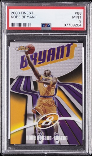 2003 TOPPS FINEST #88 KOBE BRYANT PSA 9