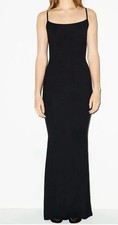Skims Dress Womens Extra Large XL Black Lounge Long Slip Maxi Bodycon Dress