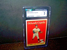 1958 TOPPS #343 ORLANO CEPADA  RC CGC GRADED 5