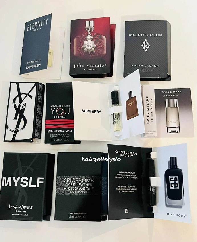 Set de regalo de muestra de fragancia de colonia para hombres 10 piezas muestras de perfume para hombres NUEVO FRESCO Foto 2 de 2