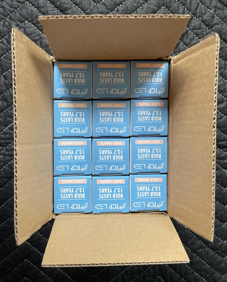 TCP LED Filament Dimmable Light Bulb 40W 2700K FB11D4027EE12C *BOX OF 12 NEW - Image 4 of 4