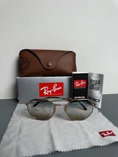 Ray-Ban Jack RB3565 001/51 Arista Gold Sunglasses Clear Gradient Blue. RRP 164£ 