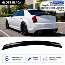 For Chrysler 300 300c 300s 2011-2023 Rear Window Roof Spoiler Wing Gloss Black