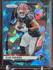 2024 Panini Prizm Bijan Robinson #11 Atlanta Falcons Blue Cracked Ice 99/99