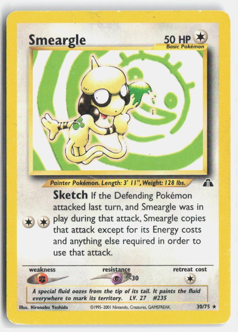 Pokemon Smeargle (30) Neo Discovery #30/75 LP