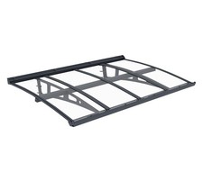 Metall Vordach Terassenüberdachung anthrazit Westmann 100x150x31cm