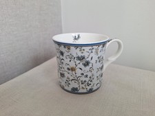 Victoria & Albert Tea /Coffee Mug - Blue Chintz Cotton Design - Fine Bone China