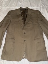 Men  s Jos A Bank Tan 100 Wool Blazer Size 44R